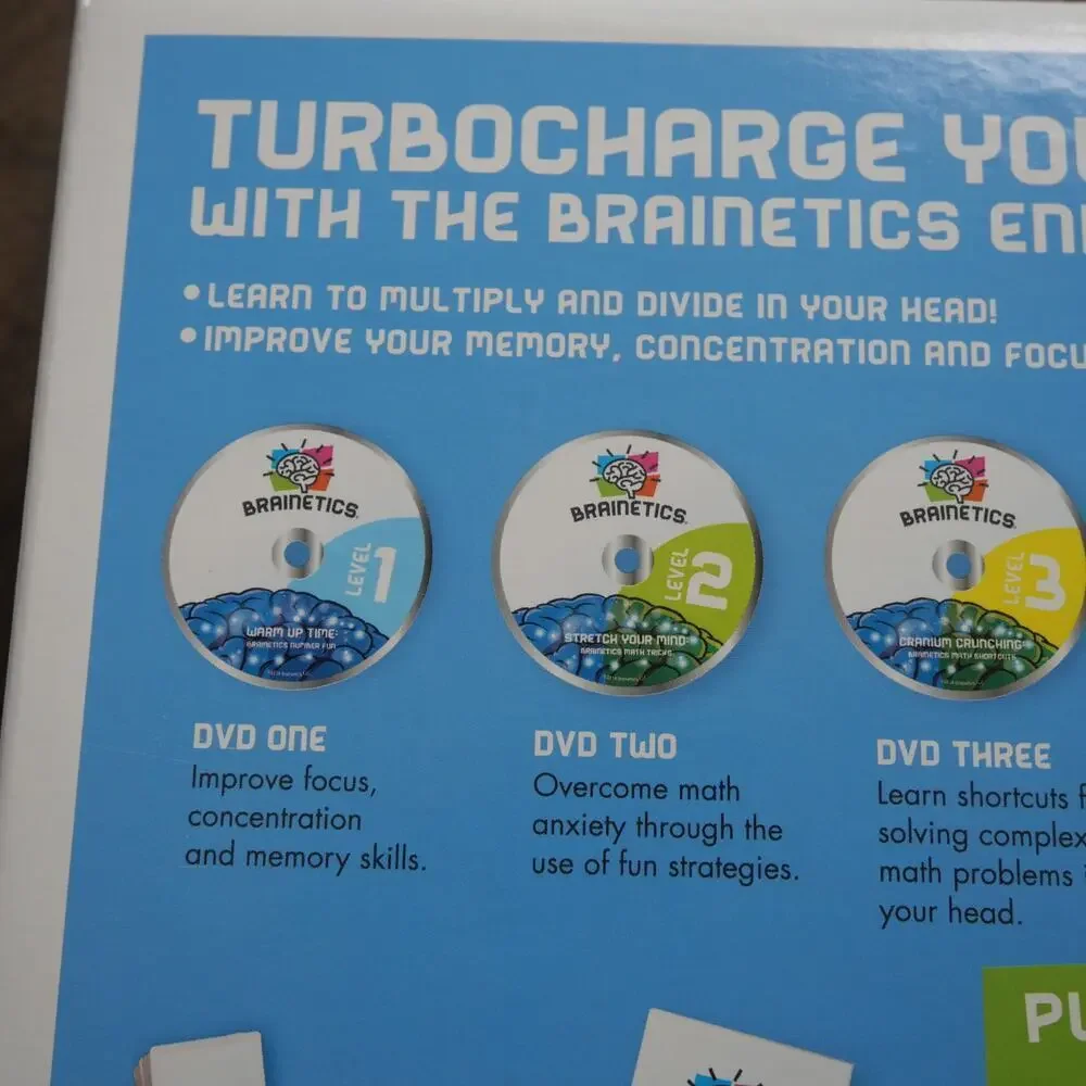 NEW Brainetics Breakthrough Math & Memory Educational Program System 7 DVDs